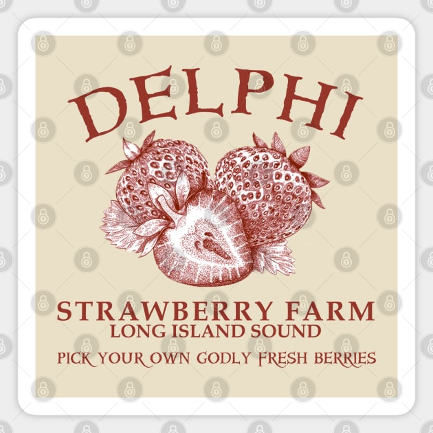 Delphi - Strawberry Farm Magnet by MoviesAndOthers